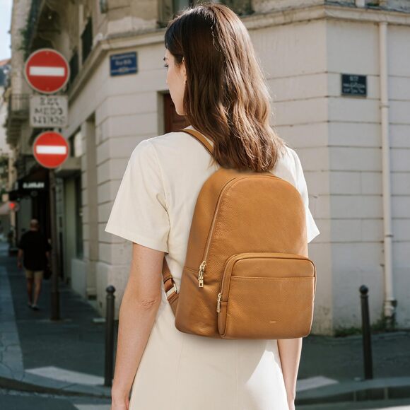 5230 Leather Backpacks ,Fashion Multi-fuction Bag with Card Zipper Bag